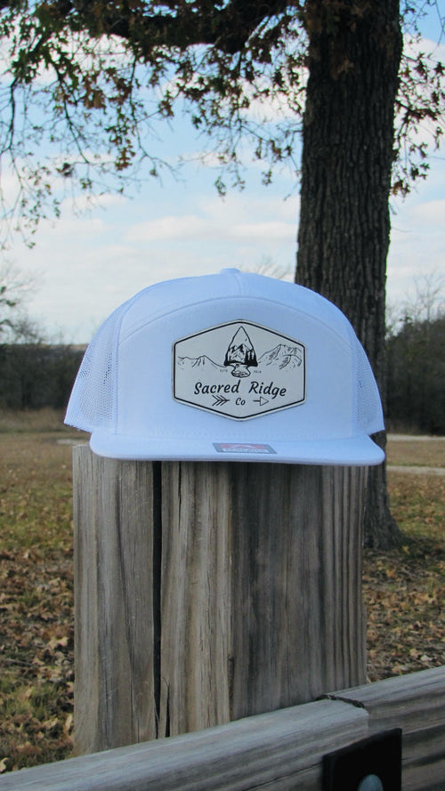 Ghost White trucker hat by Sacred Ridge Co